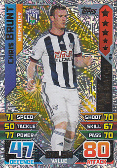 Chris Brunt West Bromwich Albion 2015/16 Topps Match Attax Man of the Match #416